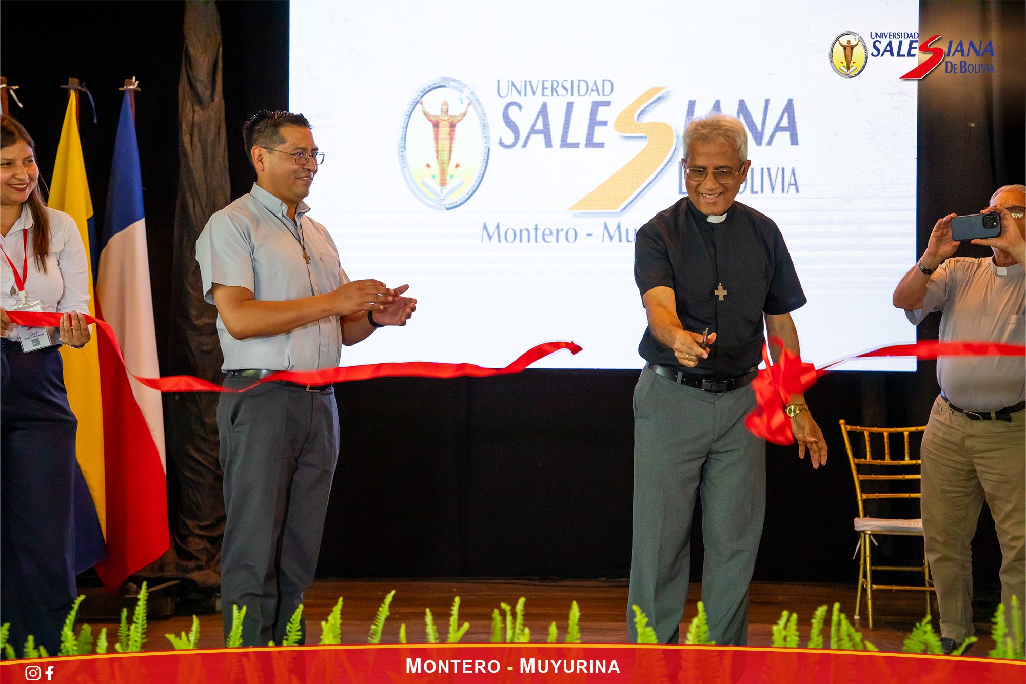 Lanzamiento de la Universidad Salesiana de Bolivia en Montero